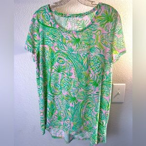 Lilly Pulitzer Etta scoop-neck tee
